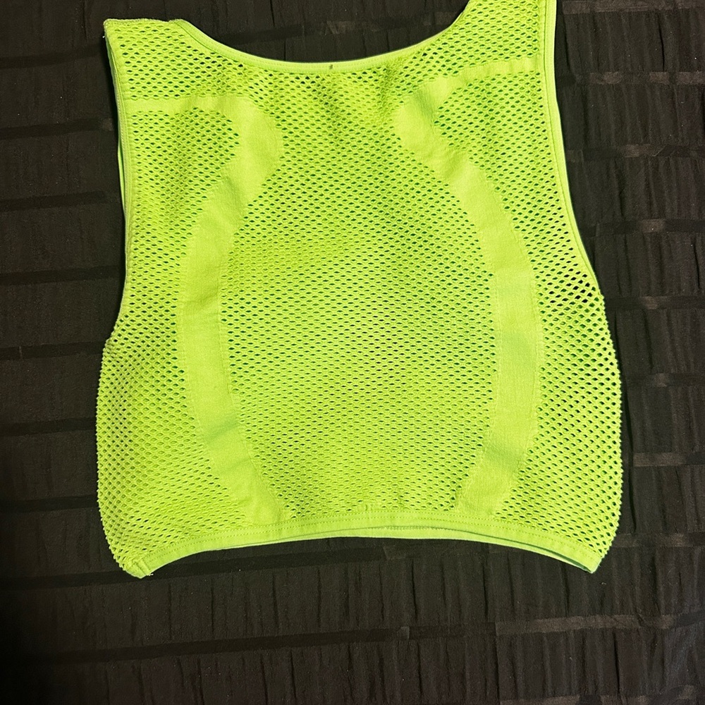 Neon Green Mesh top